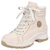 Winterboots RIEKER, Damen, Gr. 39, beige, Lederimitat, klassisch, Schuhe, mit seitlichem Rieker-Label