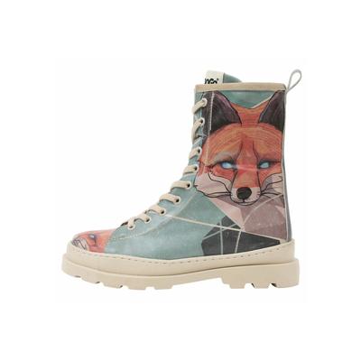 Stiefelette DOGO "Red Fox" Gr. 40, Normalschaft, bunt (natur) Damen Schuhe Schnürboots Workerboots Winterstiefel