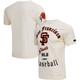 Men's Pro Standard Cream San Francisco Giants Cooperstown Collection Old English T-Shirt