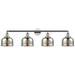 Bell 4 Light 45" Bath Light - Polished Nickel - Silver Plated Mercury