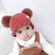 Bonnet pour bébé de 0 à 24 mois bonnet en tricot doux et chaud universel pour nouveau-né garçon