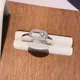 Bague d'activité en argent regardé 925 pur pour femme bague de doigt de charbon haute qualité AAA