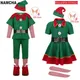 Costume de Noël Père Noël Elfe Vert Cosplay Carnaval Familial ixdu Nouvel An Robe de Barrage