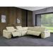 Multi Color Reclining Sectional - Orren Ellis Crasia 123 " Wide Genuine Leather Symmetrical Modular Seating Component Genuine Leather | Wayfair