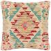 Rustic Natalie Turkish Hand-Woven Kilim Pillow - 18'' x 18''