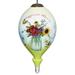 Gather Together With Joy Cardinals Hand Painted Mouth Blown Glass Ornament - 4.75" x 2.5" x 2.5"