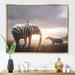 Ebern Designs Surreal African Elephant Wearing - Modern Canvas Wall Decor Metal in Black/Gray/White | 32 H x 16 W x 1 D in | Wayfair