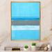 Highland Dunes Gray And Blue Colorfield - Modern & Contemporary Canvas Wall Decor Canvas in Blue/Gray/Green | 20 H x 12 W in | Wayfair