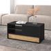 Ebern Designs Duggans Solid Coffee Table w/ Storage Wood in Black | 18 H x 17.7 W x 17.7 D in | Wayfair 2E60777451C5439E941A020EA8E685E0