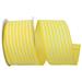 The Holiday Aisle® Striped Ribbon Fabric in White/Yellow | 2.5 H x 4 W x 4 D in | Wayfair 3D984A20856F4F0790DED4EA5658CEB7
