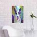 Red Barrel Studio® Luxe Art 'Pop Art Border Collie' By Furbaby Pop Art Border Collie by - Graphic Art on in Blue/Green | Wayfair