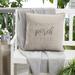 Gracie Oaks Ajka Outdoor Square Sunbrella Pillow Cover & Insert Eco-Fill/Polyester/Polyfill/Sunbrella® in Gray | 18 H x 18 W x 3 D in | Wayfair