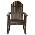 Highwood USA Outdoor Rocking Chair Plastic/Resin in Black/Brown | 41 H x 33.75 W x 23.75 D in | Wayfair AD-RKCH6-ACE