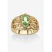 Women's Simulated Birthstone Gold-Plated Filigree Ring by PalmBeach Jewelry in August (Size 6)