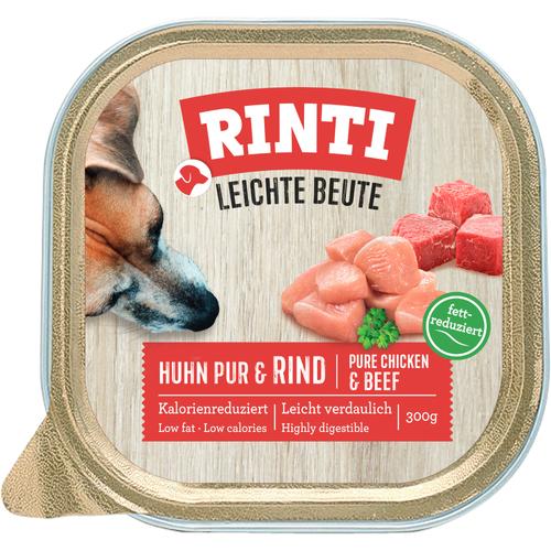 9x300g RINTI Leichte Beute Huhn & Rind Hundefutter nass