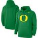 Men's Nike Green Oregon Ducks Primary Logo Club Pullover Hoodie