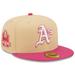 Men's New Era Orange/Pink Oakland Athletics 40th Anniversary Mango Passion 59FIFTY Fitted Hat