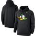 Men's Nike Black Oregon Ducks Logo Club Pullover Hoodie