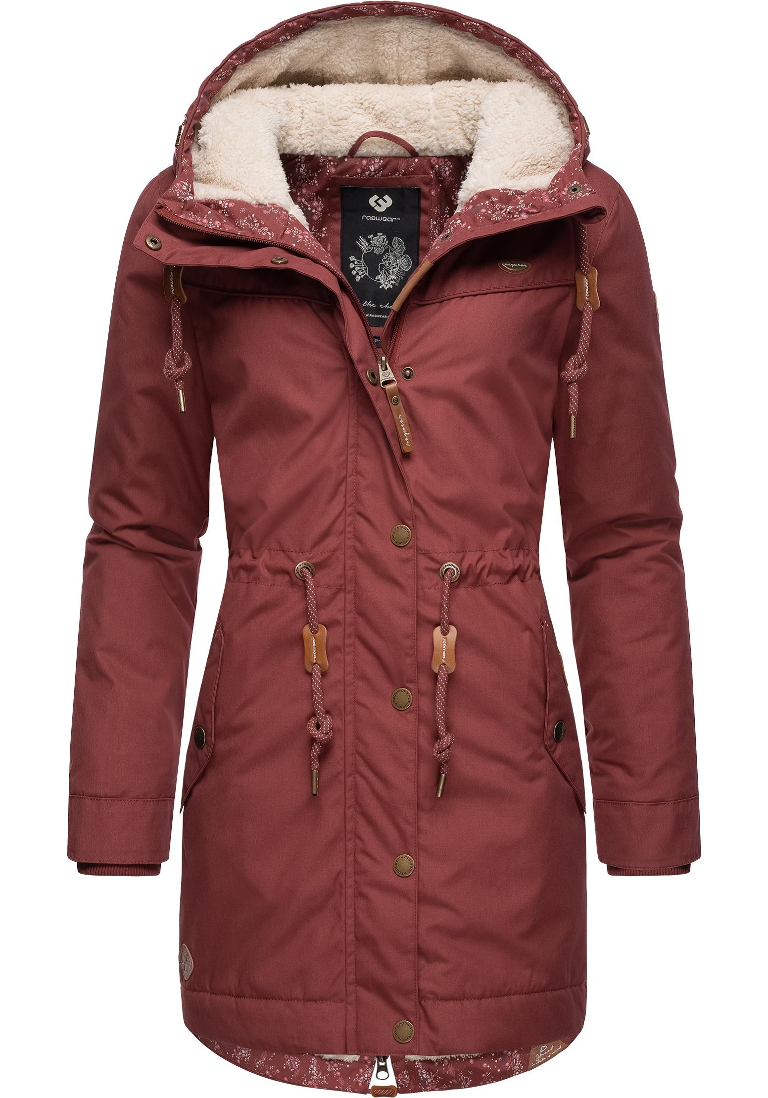 Winterjacke RAGWEAR "YM-Canny", Damen, Gr. XL(42), orange (terra), Außenmaterial: 65% Polyester, 35% Baumwolle, Innenfutter: 100% Polyester, Wattierung: 100% Polyester, Casual, tailliert Po-bedeckend, verstellbar Rippstrickbündchen mit... Image