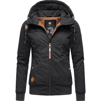 Winterjacke RAGWEAR "Jotty Winter", Damen, Gr. XL (42), schwarz, Außenmaterial: 100% Polyester, Innenfutter: 100% Polyester, Wattierung: 100% Polyester, modisch, figurumspielend hüftbedeckend, Langarm Ärmel ohne Ärmelschlitz Rippstrickbündchen,... Image