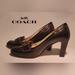 Coach Shoes | Coach Hillory Patent Leather Heels, Size 8 1/2, Color: Brown | Color: Brown | Size: 8.5