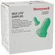 Howard Leight by Honeywell Max Lite Single-Use Uncorded Earplugs, Green Color, Fits All Sizes, Contoured T-Shape, Ideal for workers with smaller ear canals, SNR 34, (BOX with 200 Pairs)