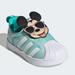 Adidas Shoes | Adidas Disney Mickey Mouse Slide On Toddler Baby Sneaker | Color: Blue/Green | Size: 6bb