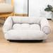 Captive Gala Dog Sofa Cotton in Gray | 9.84 H x 41.34 W x 33.46 D in | Wayfair 02WP915TGND46ZA8ZG