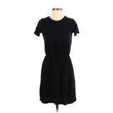 Old Navy Casual Dress Crew Neck Short sleeves: Black Solid Dresses - Women's Size X-Small