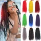 Afro Kinky Braiding Hair Extensions de cheveux Marley Tresses synthétiques au crochet Noir Brun