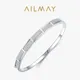 Ailmay-Bracelets en argent regardé 925 véritable pour femme platine CZ transparente accessoires de