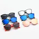 Lunettes de soleil œil de chat mignonnes pour enfants lunettes de soleil rondes d'été pour filles