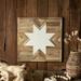 Union Rustic Barn Quilt Wall Art White Resin & Wood in Brown/White | 22 H x 22 W x 1 D in | Wayfair 9B91C23D272E444A94D869FF8C5211F1