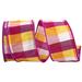 The Holiday Aisle® Box Net Jute Nestle Wired Ribbon Fabric in Indigo/Pink/Yellow | 2.5 H x 4 W x 4 D in | Wayfair 1CB48A2C476E4454899D3CC699E0636F