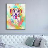 Red Barrel Studio® Epic Graffiti 'Pop Art Beagle 2' By Furbaby Affili Pop Art Beagle 2 by - Wrapped Canvas Print in Brown | Wayfair