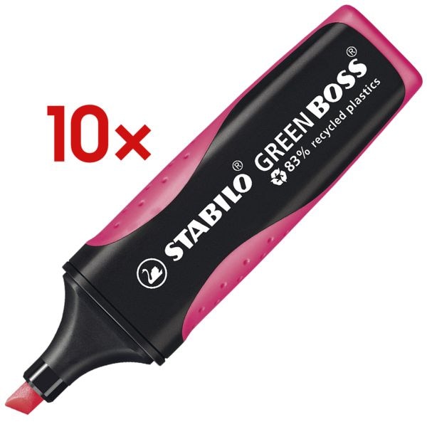 Stabilo 10 Textmarker »Green BOSS®« pink Image