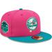 Men's New Era Pink/Green York Yankees Cooperstown Collection Yankee Stadium Passion Forest 59FIFTY Fitted Hat