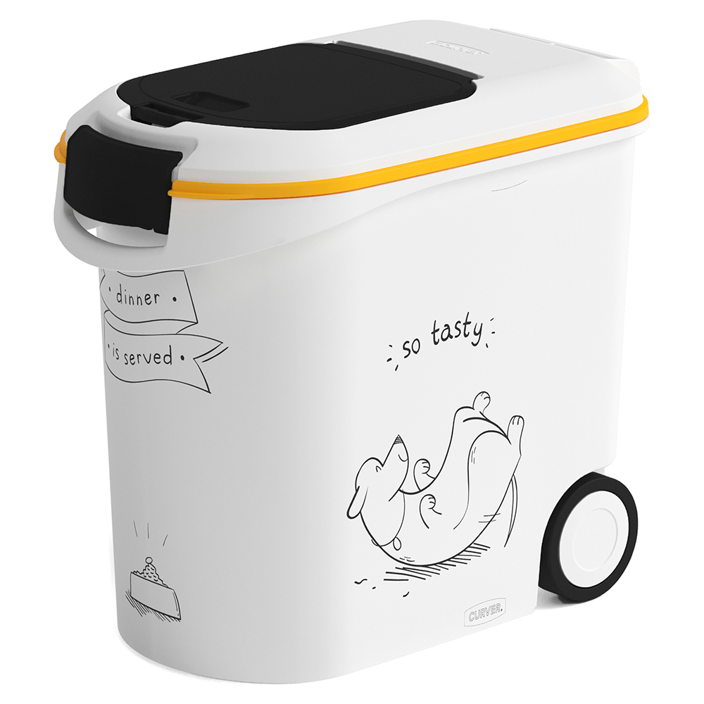 12kg Silhouette Dry Dog Food Container Curver Dog Food Storage