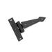 Black Iron T Strap Hinge 4" L Modern Hinge Rust Resistant Wooden Cabinet Door or Gate Hinges with Screws Renovators Supply
