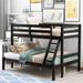 Contemporary Elegance Design Twin-over-full Bunk Bed with High Quality Solid Pine Legs and a Strong Durable Frame for Bedroom