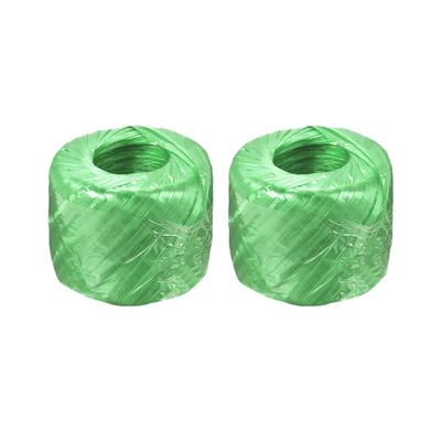 Polyester Nylon Plastic Rope Twine Bundled for Packing ,100m Green 2Pcs