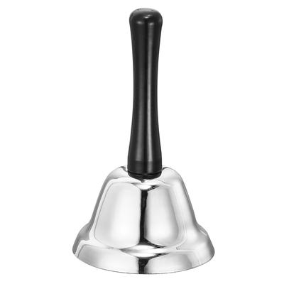 Loud Hand Bell, 75mm(2.95") Dia. Dinner Bell for Classroom, Service, Silver Tone - Silver Tone