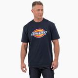Dickies Men's Short Sleeve Tri-Color Logo Graphic T-Shirt - Dark Navy Size Lt (WS22A)