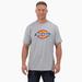 Dickies Men's Short Sleeve Tri-Color Logo Graphic T-Shirt - Heather Gray Size 2Xl (WS22A)