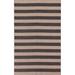 Striped Gabbeh Oriental Area Rug Hand-knotted Wool Carpet - 5'0" x 8'0"