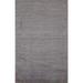 Striped Gabbeh Kashkoli Gray Vintage Area Rug Hand-knotted Wool Carpet - 3'11" x 5'11"