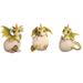 Q-Max 3-PC 4.5"H 3-PC Green Dragon Baby in Egg Statue Fantasy Decoration Figurine