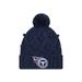 Women's New Era Navy Tennessee Titans Toasty Cuffed Knit Hat with Pom