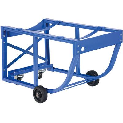 Vestil 800 lb. 31 3/4" x 19" x 21 1/2" Economy Steel Rotating Drum Cart with Polyolefin Wheels RDC-60-5-PO