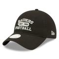 Women's New Era Black Las Vegas Raiders Formed 9TWENTY Adjustable Hat